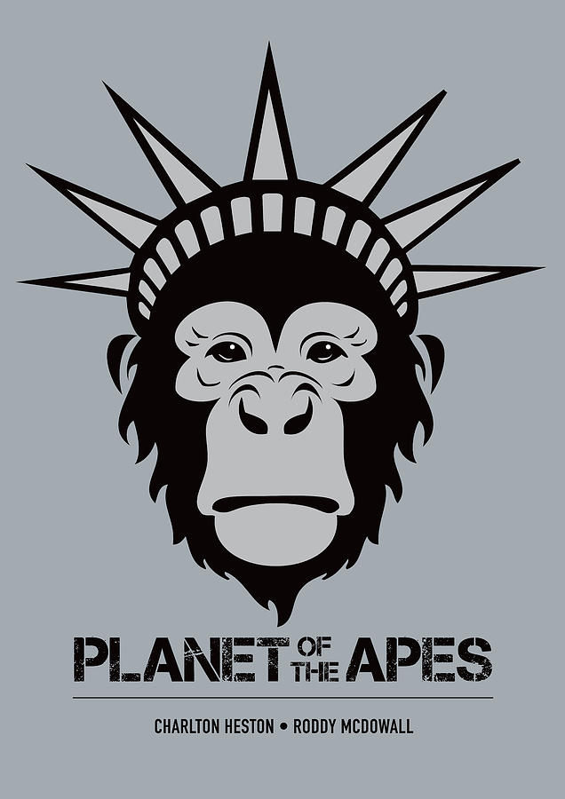 Planet Of The Apes Digital Art - Planet of the Apes - Alternative Movie Poster by Movie Poster Boy