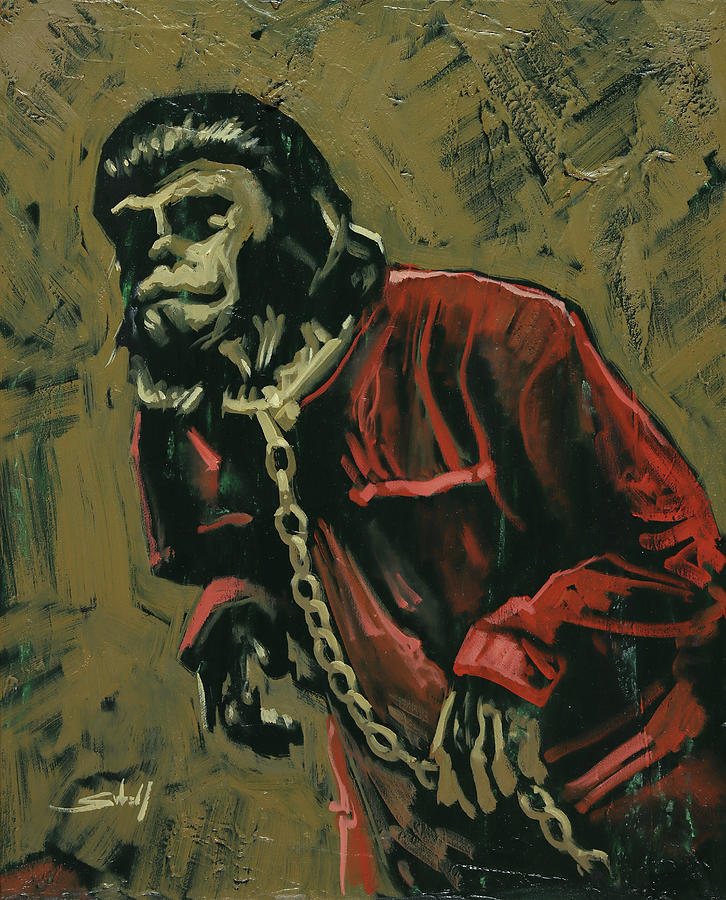 Planet of the Apes - Cesar Painting by Sv Bell