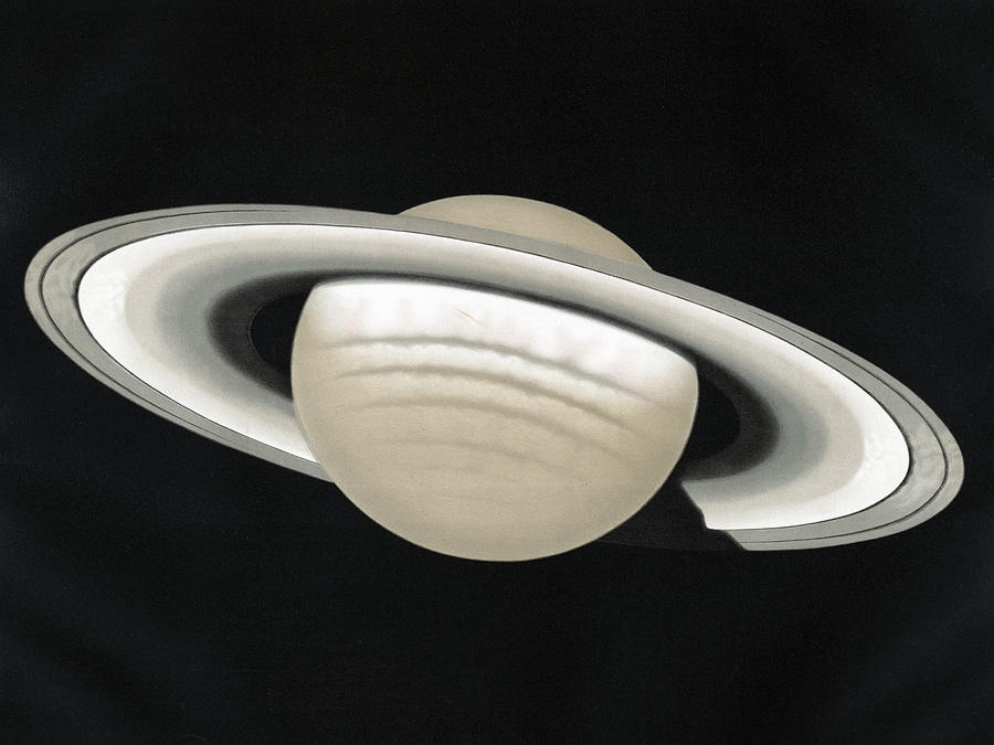 Planet Saturn Digital Art by Long Shot