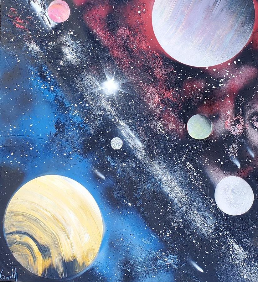 Planet System Painting by Gandalf The Grey - Fine Art America