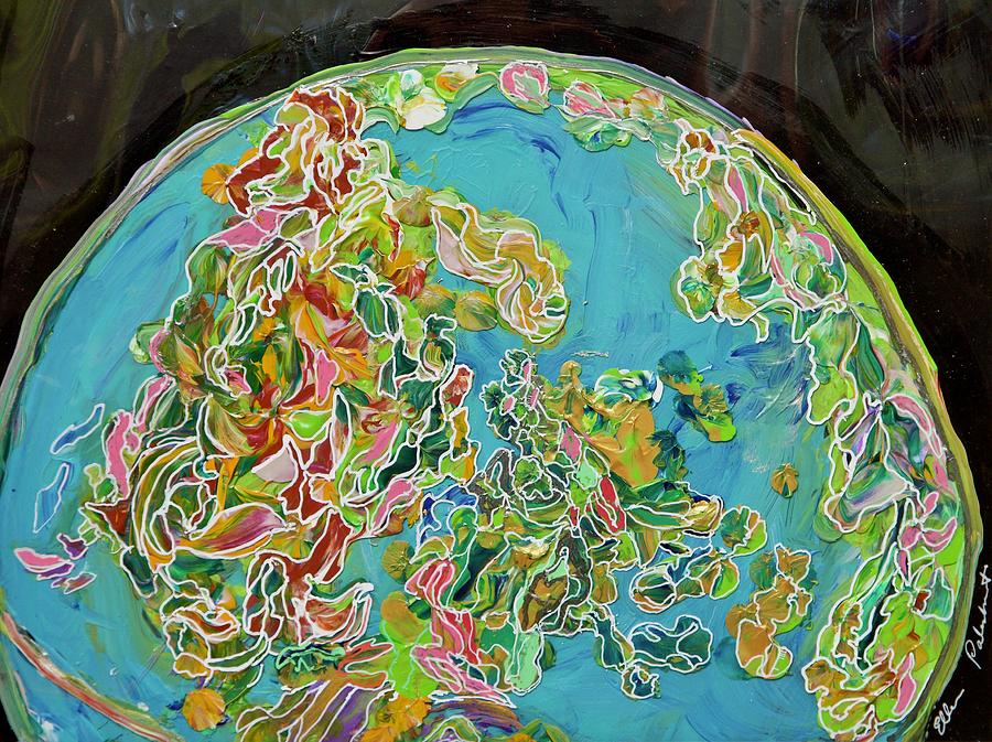 Planetary Variegations Painting by Ellen Palestrant