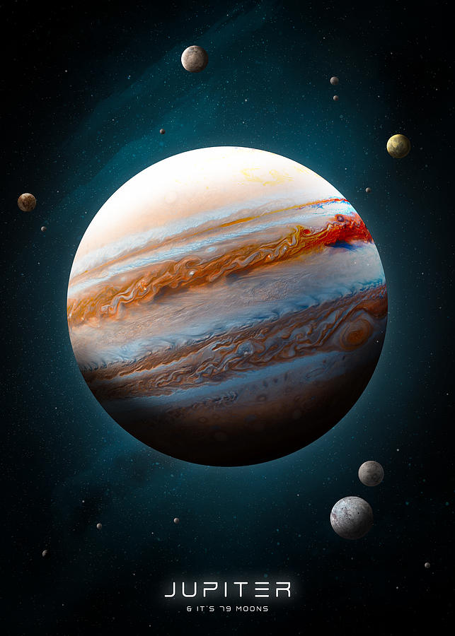 Planets Of The Solar System - Jupiter Digital Art by Jon Alderman ...