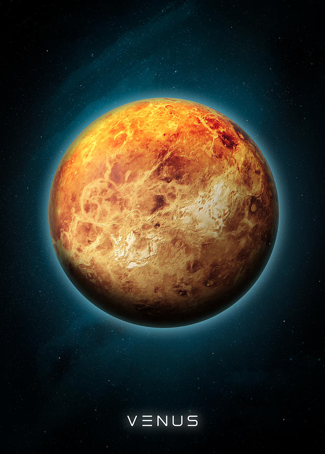 Planets Of The Solar System - Venus Digital Art by Jon Alderman - Fine ...