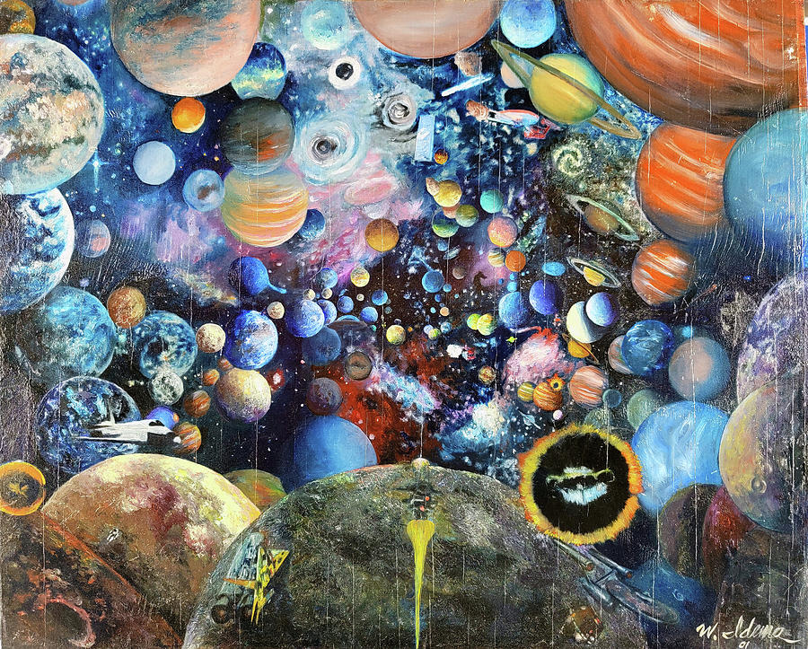 Planet Painting - Planets by Walter Idema
