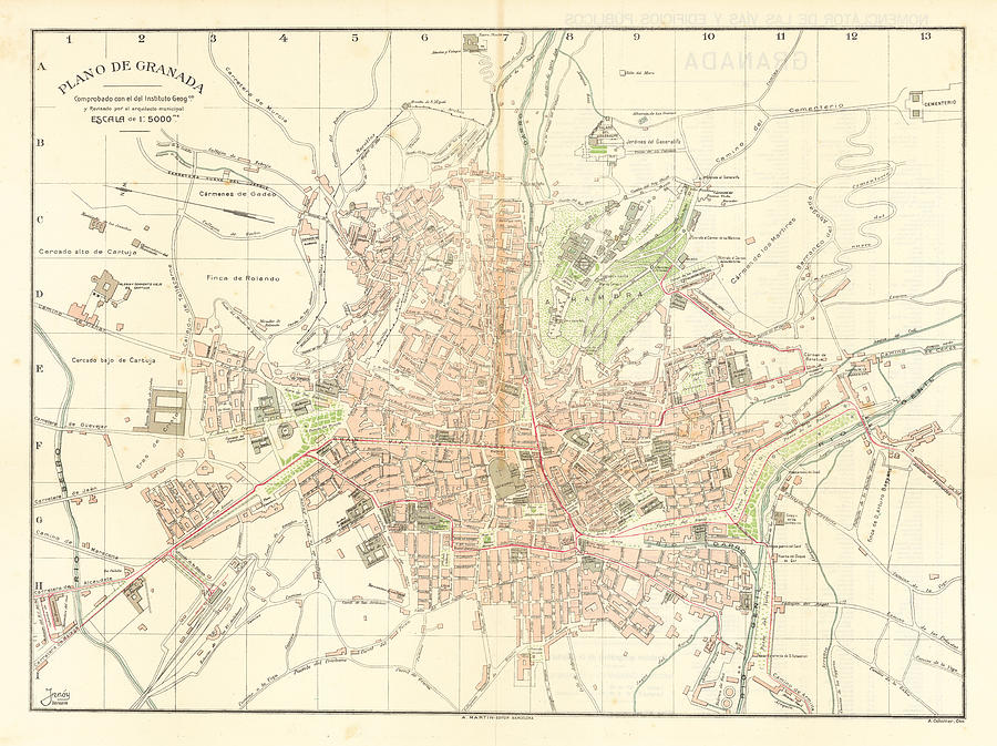 Plano de Granada Comprobado con el Instituto Geogco y Revisado por ...