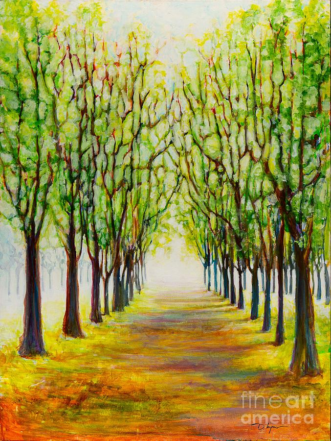 Plantation Road - Colorful Abstract Contemporary Acrylic Painting Digital Art by Sambel Pedes
