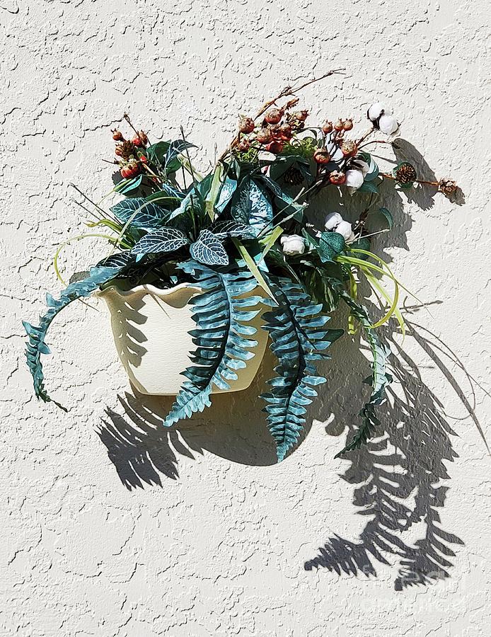 Planter in Sunshine Mixed Media by Sharon Williams Eng
