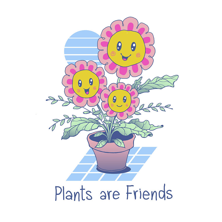 Flower Digital Art - Plants Are Friends by Vincent Trinidad