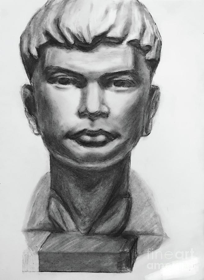 Plaster Cast Bust Drawing  Drawing by Lavender Liu