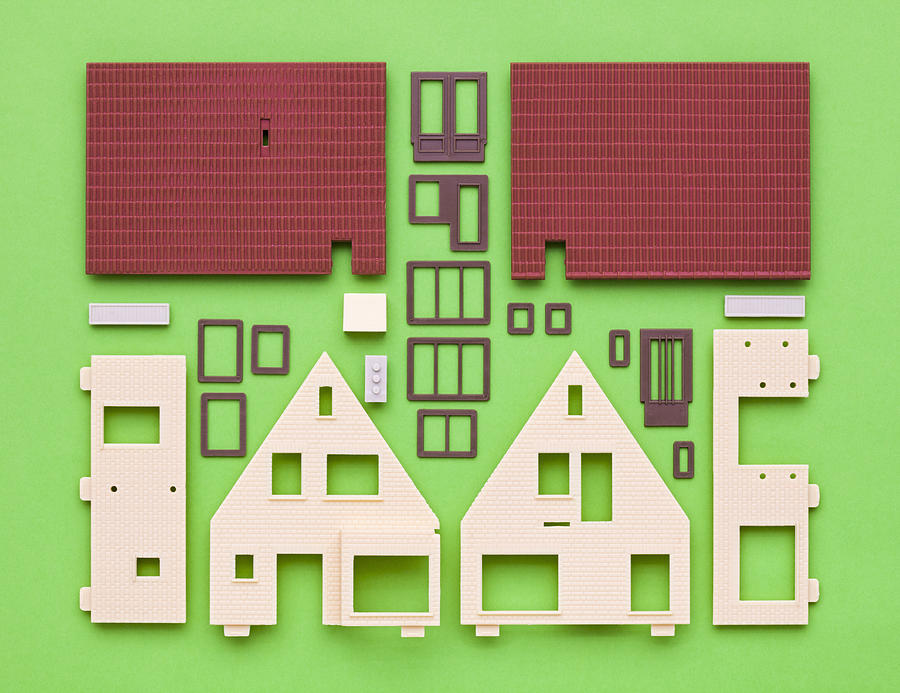 Plastic house model building kit Photograph by Jorg Greuel