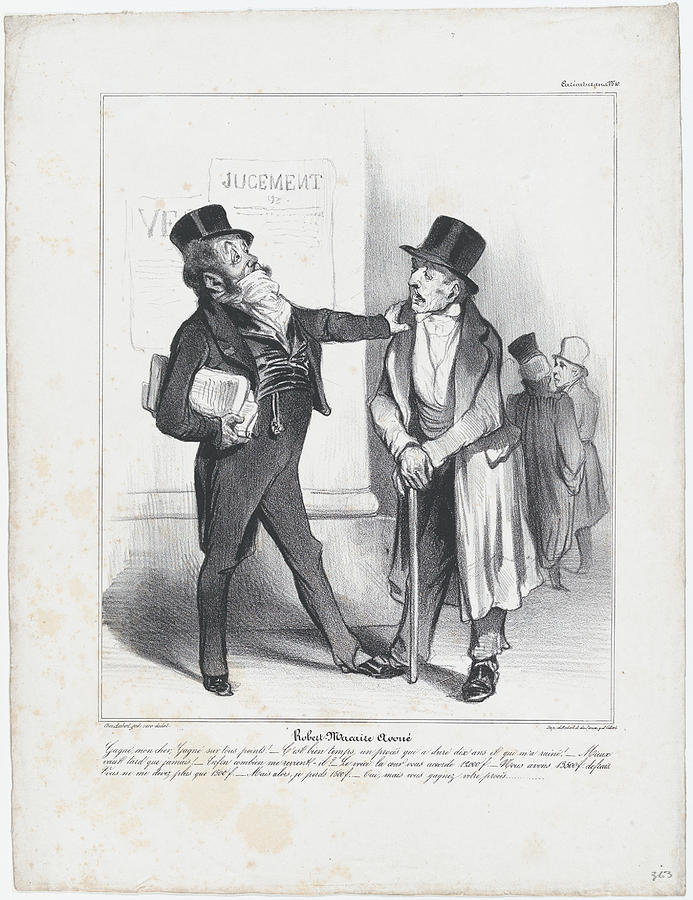 Plate 25  Robert Macaire, the genteel beggar, Painting by MotionAge Designs