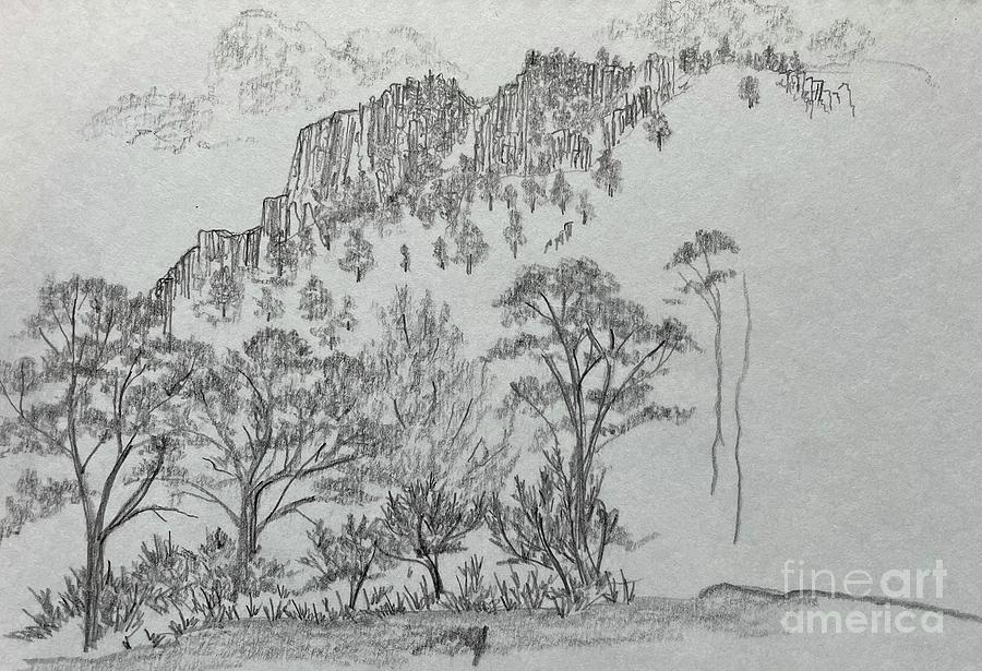Plateau Drawing by Jennifer Lake