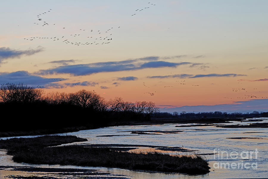 Platte River at Dusk in Spring Photograph by Natural Focal Point Photography
