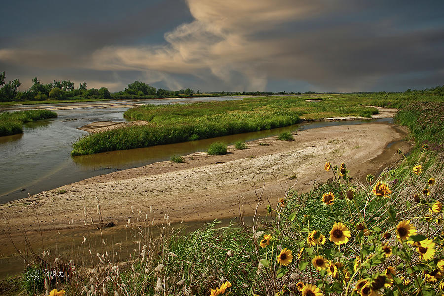 Platte River, South of Alda Photograph by Jeff White