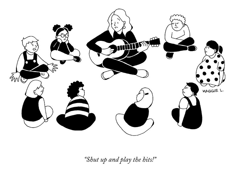 Play The Hits Drawing by Maggie Larson