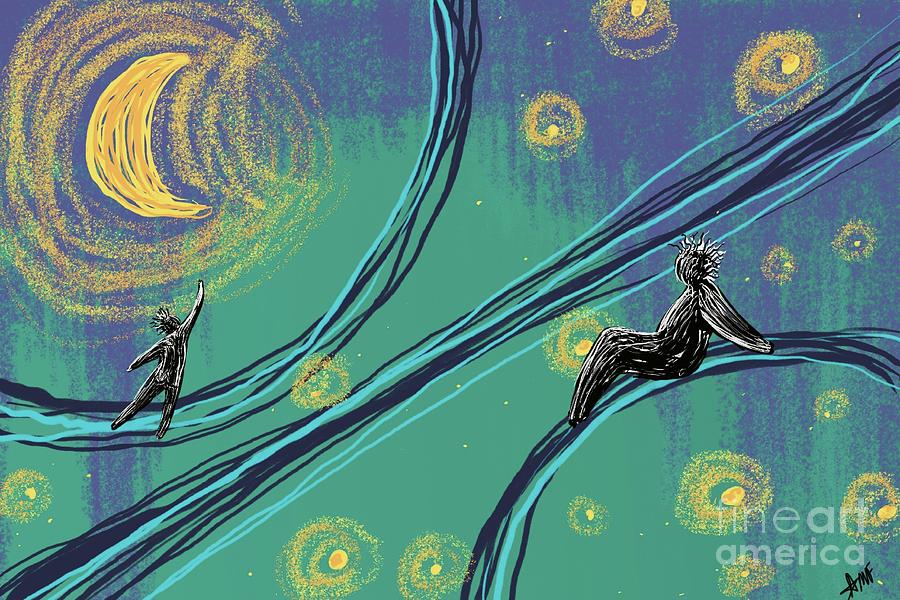 Play with the Moon Digital Art by Angrulla MF Play with the Moon Digital Art by Angrulla MF