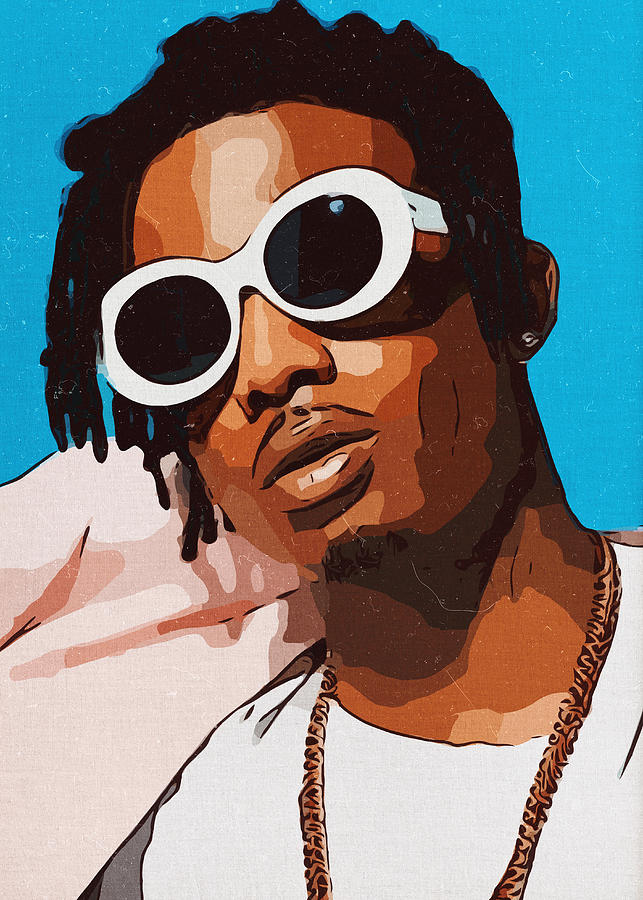 Playboi Carti ArtworkPlayboi Carti 05 Digital Art by TheArtGhost