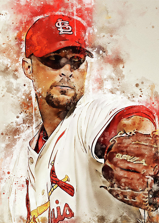 Adam Wainwright Poster St. Louis Cardinals Art Print 
