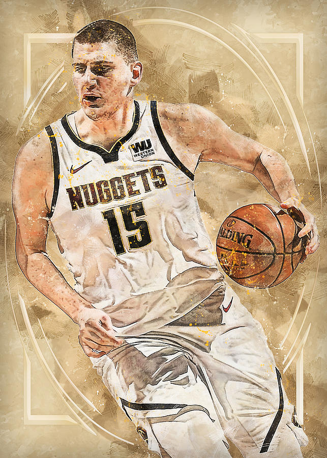 Player Art Denver Nuggets Player Nikola Jokic Nikolajokic Nikola Jokic ...