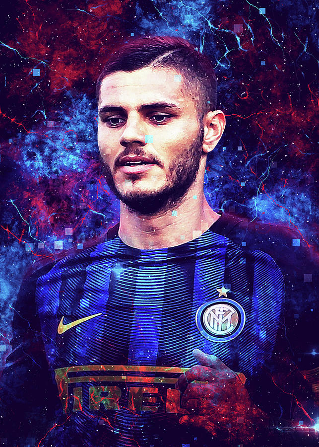 Player Art Football Mauro Icardi Digital Art by Waller Albert | Fine ...