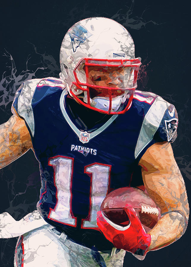 Football New England Patriots Player Julian Edelman Julianedelman Julian  Edelman Julianfrancisedelma by Wrenn Huber