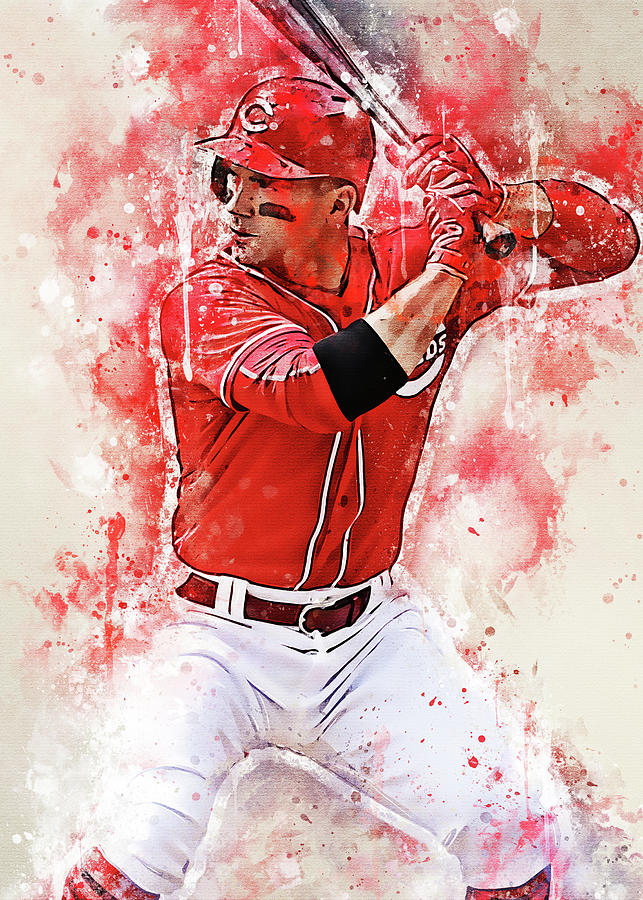 Player Joeyvotto Joeyvotto Joey Votto Cincinnati Reds Cincinnatireds  Josephdanielvotto Joseph Daniel Digital Art by Wrenn Huber - Pixels