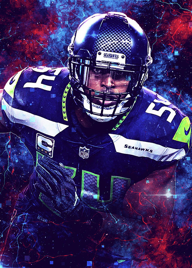 Football Art Seattle Seahawks Player Bobby Wagner Bobbywagner