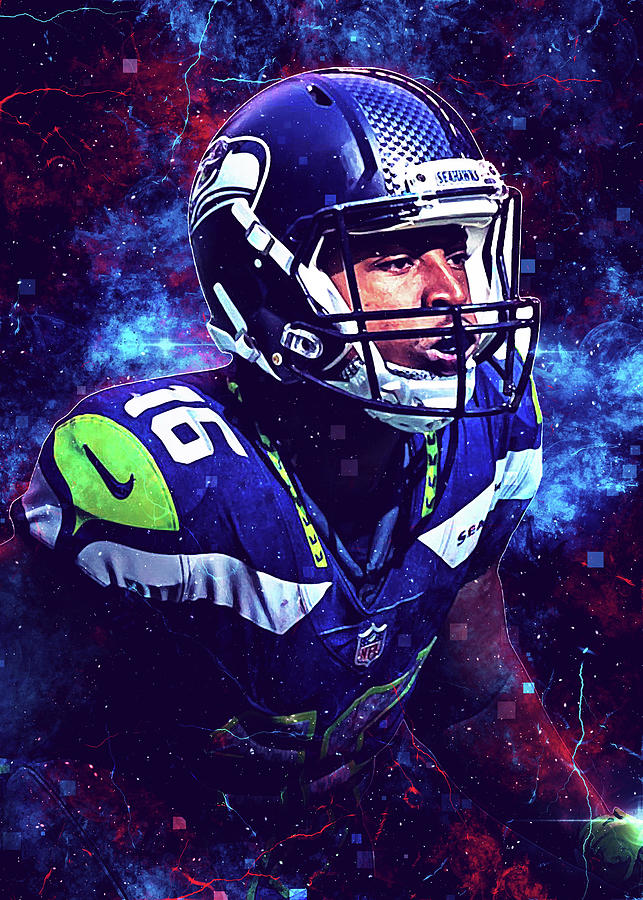 Seattle Seahawks Tyler Lockett NFL Framed Poster Print 