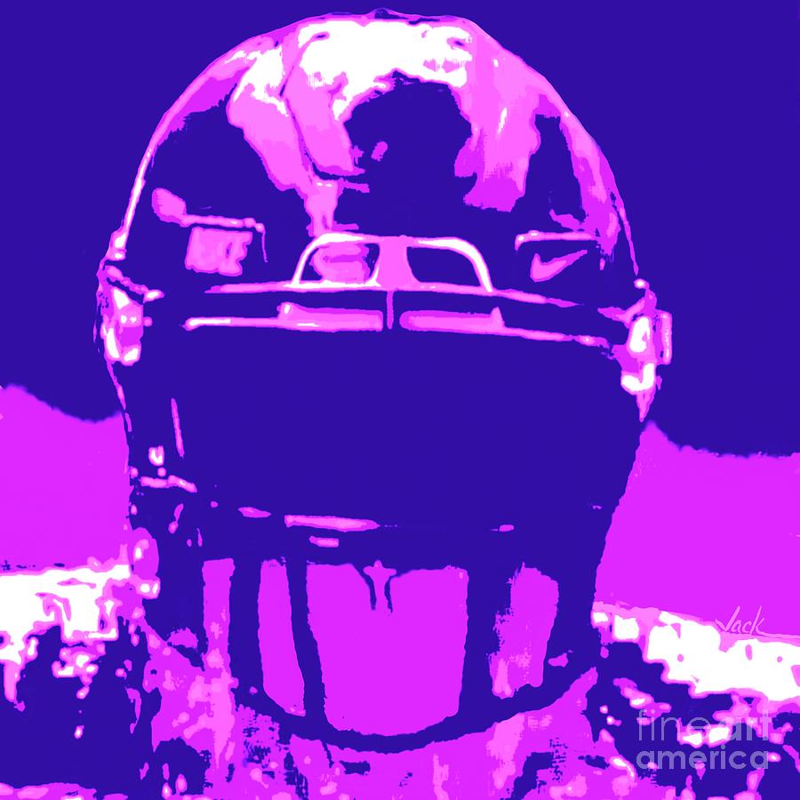 Football Painting - Player Safety by Jack Bunds Football Painting - Player Safety by Jack Bunds