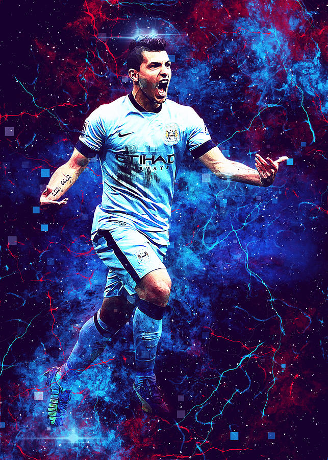 Player Soccer Art Football Sergio Kun Aguero Sergiokunaguero Sergio ...