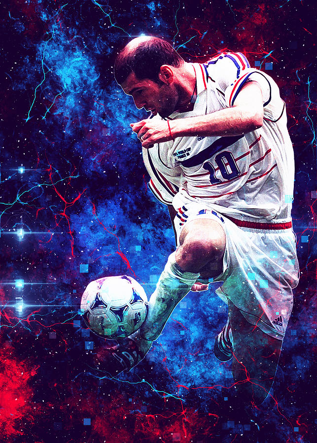 Player Soccer Art Football Zinedine Zidane Zinedinezidane Zinedine ...