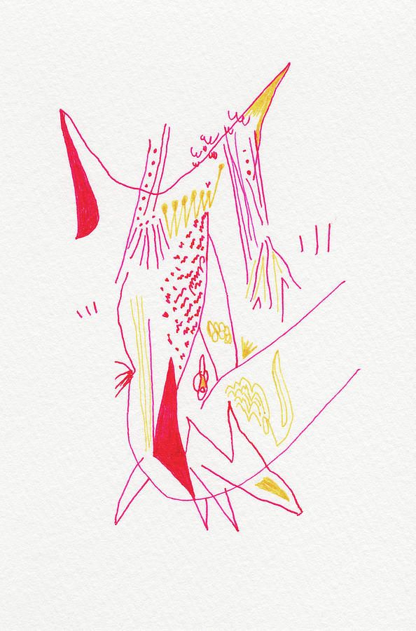 Pen Drawing - Playground - #ss14dw076 by Satomi Sugimoto Pen Drawing - Playground - #ss14dw076 by Satomi Sugimoto