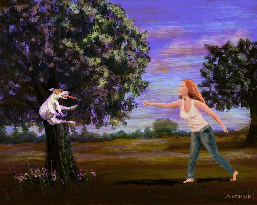 Playing Catch Digital Art by Larry Whitler