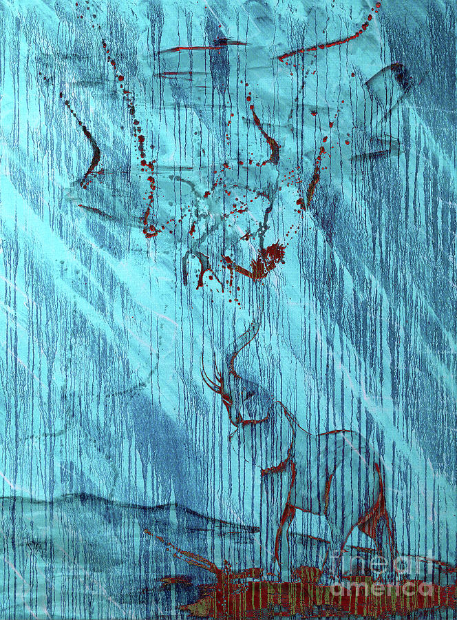 Playing In The Rain Mixed Media by Wayne Cantrell