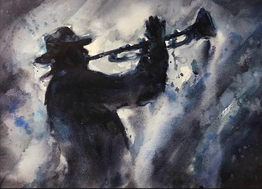 Playing the Blues Painting by Judith Levins