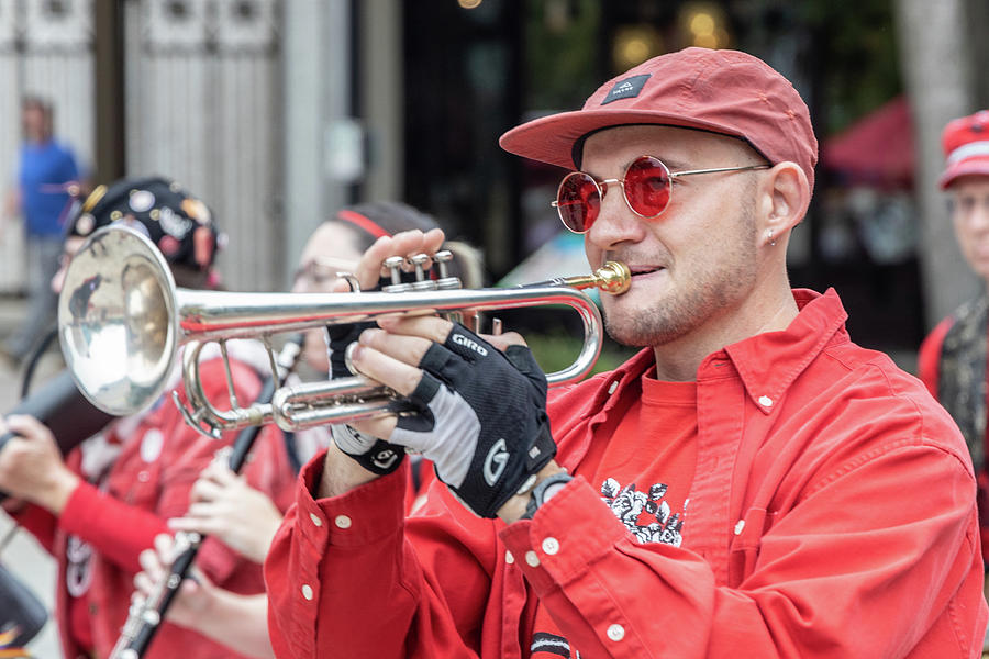 Playing the Horn at Taste of Madison Photograph by John McGraw - Fine ...