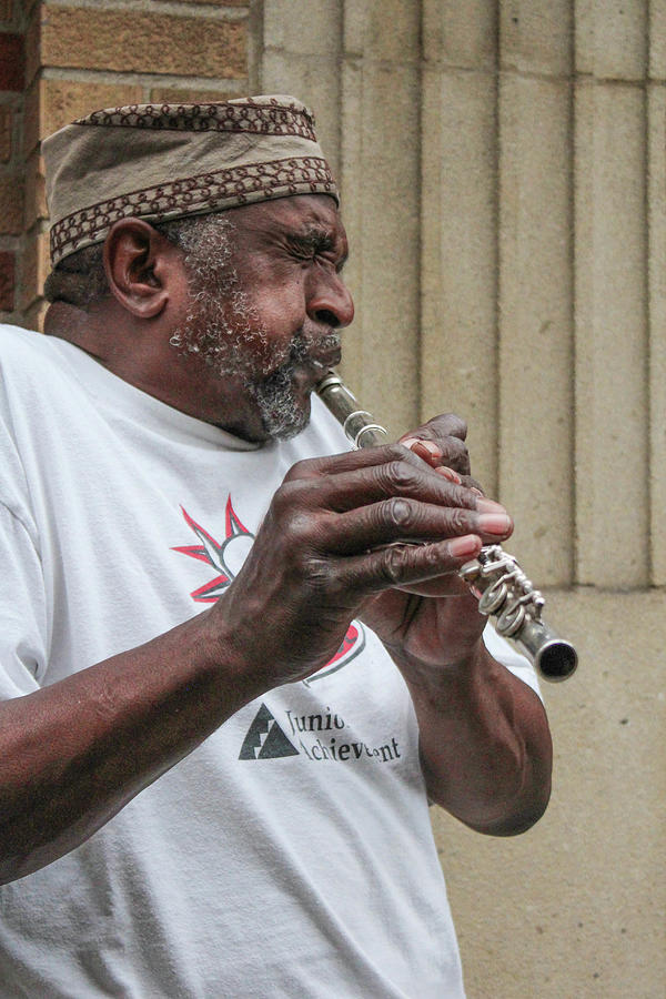Plays the Flute Photograph by Lynn Sprowl