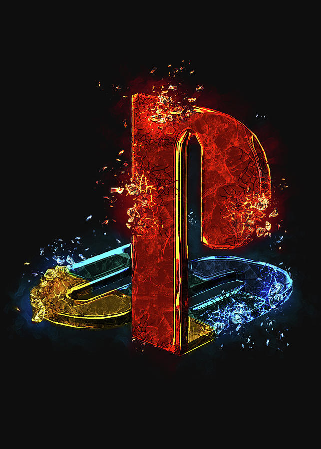 Playstation Logo Digital Art by Gab Fernando