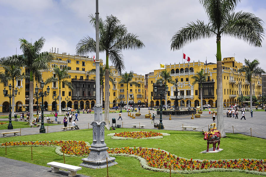 Plaza de Armas in Lima, Peru Photograph by Jacek Kadaj