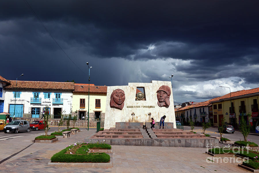 Plaza Limacpampa Grande Cusco Peru Photograph by James Brunker