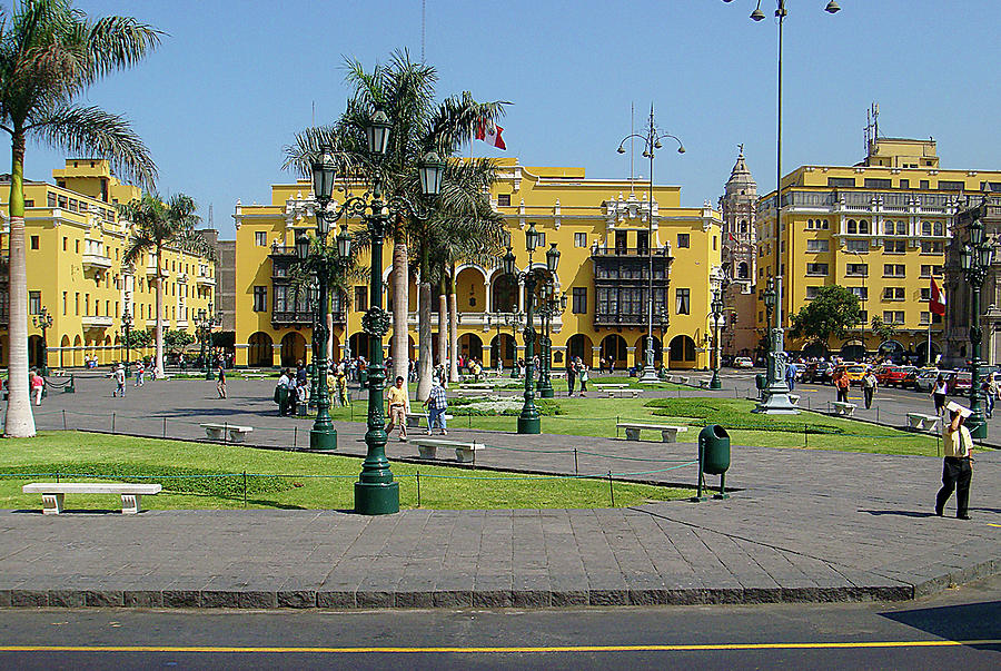 Plaza Mayor Lima Peru Photograph by Karen Zuk Rosenblatt