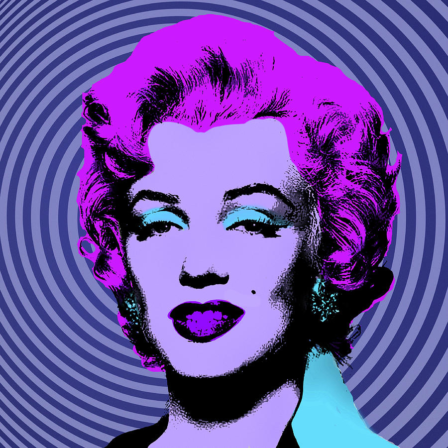Marilyn Circles Digital Art by Pop Art World | Fine Art America