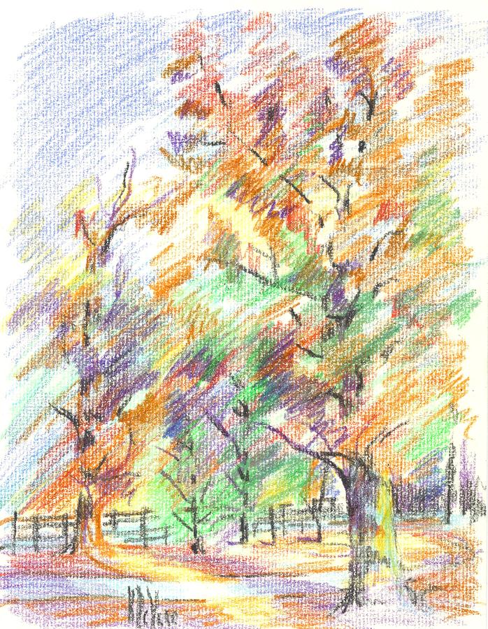 Pleasant Autumn in Brigadoon C104 Painting by Kip DeVore