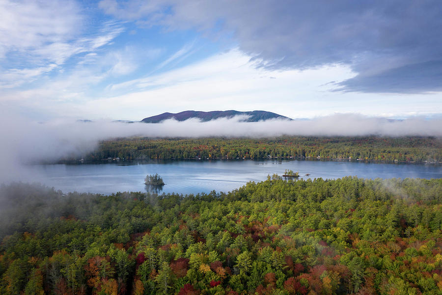 Pleasant Mountain and Highland Lake Maine Photograph by Alpha Omega ...