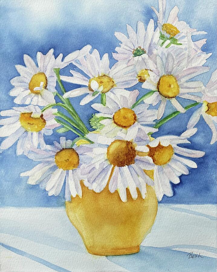 Please Pick the Daisies Painting by Beth Fontenot