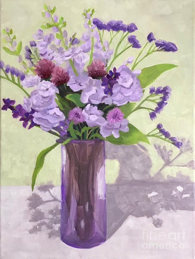 Pleasure of Purple Painting by Anne Marie Brown