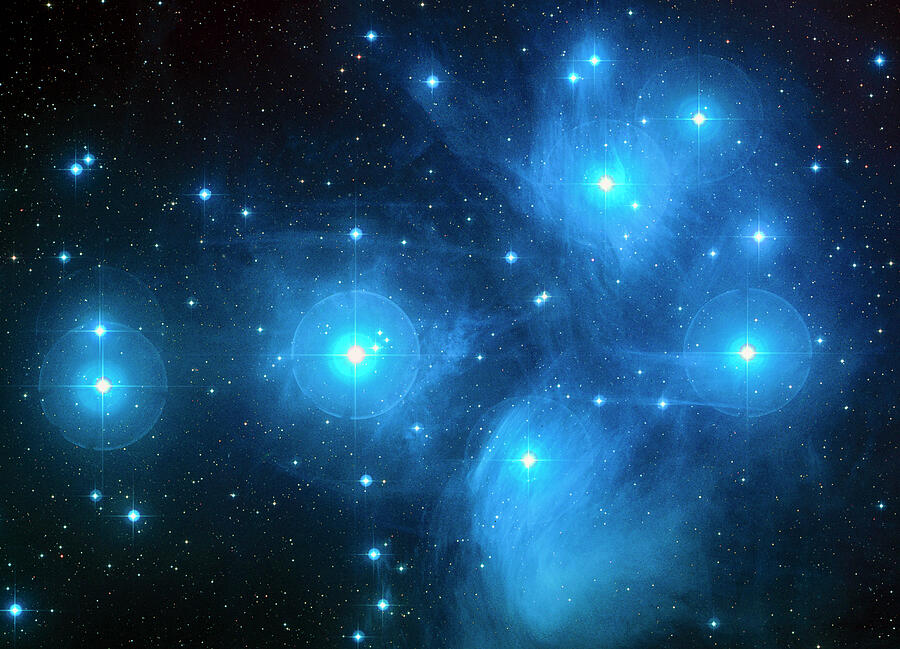 Pleiades Star Cluster Seven Sisters by NASA ESA Hubble Space Telescope ...