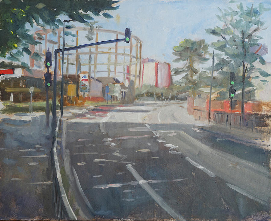 Architecture Painting - Plein air painting 26 Northam Road Southampton by Martin Davey