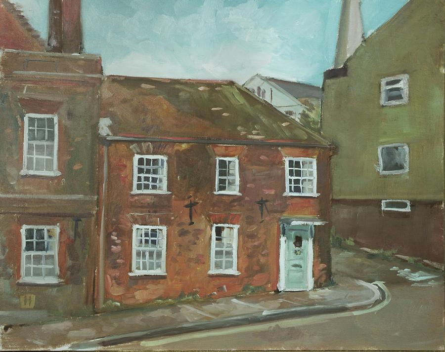 Plein air painting 40 Westgate house, Southampton Painting by Martin Davey