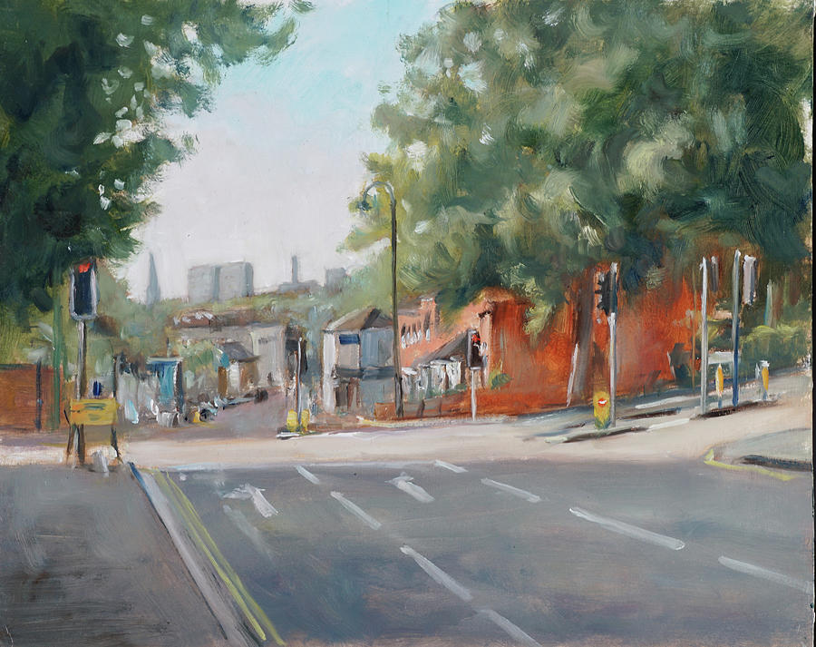 Plein air painting 60 Bevois Valley Southampton Painting by Martin Davey
